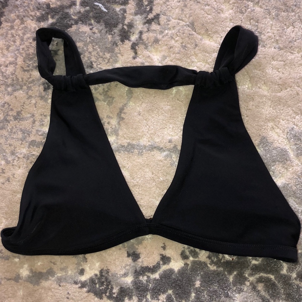 black bikini top